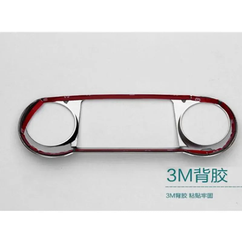 Car Accessories For Hyundai ix35 2010 2011 2012 2013 2014 2015 2016 Chrome Center Console Control Panel Cover Sticker Interior