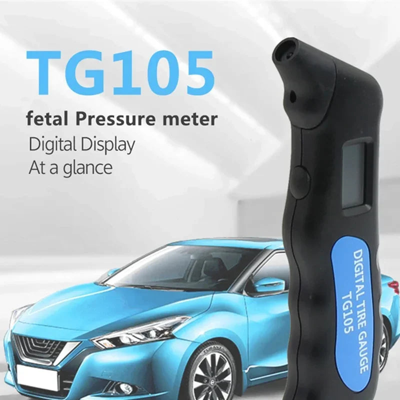 Digital Car Tire Tyre Air Pressure Gauge Meter LCD Display Manometer Barometers Tester for Truck Motorcycle Bike -styling