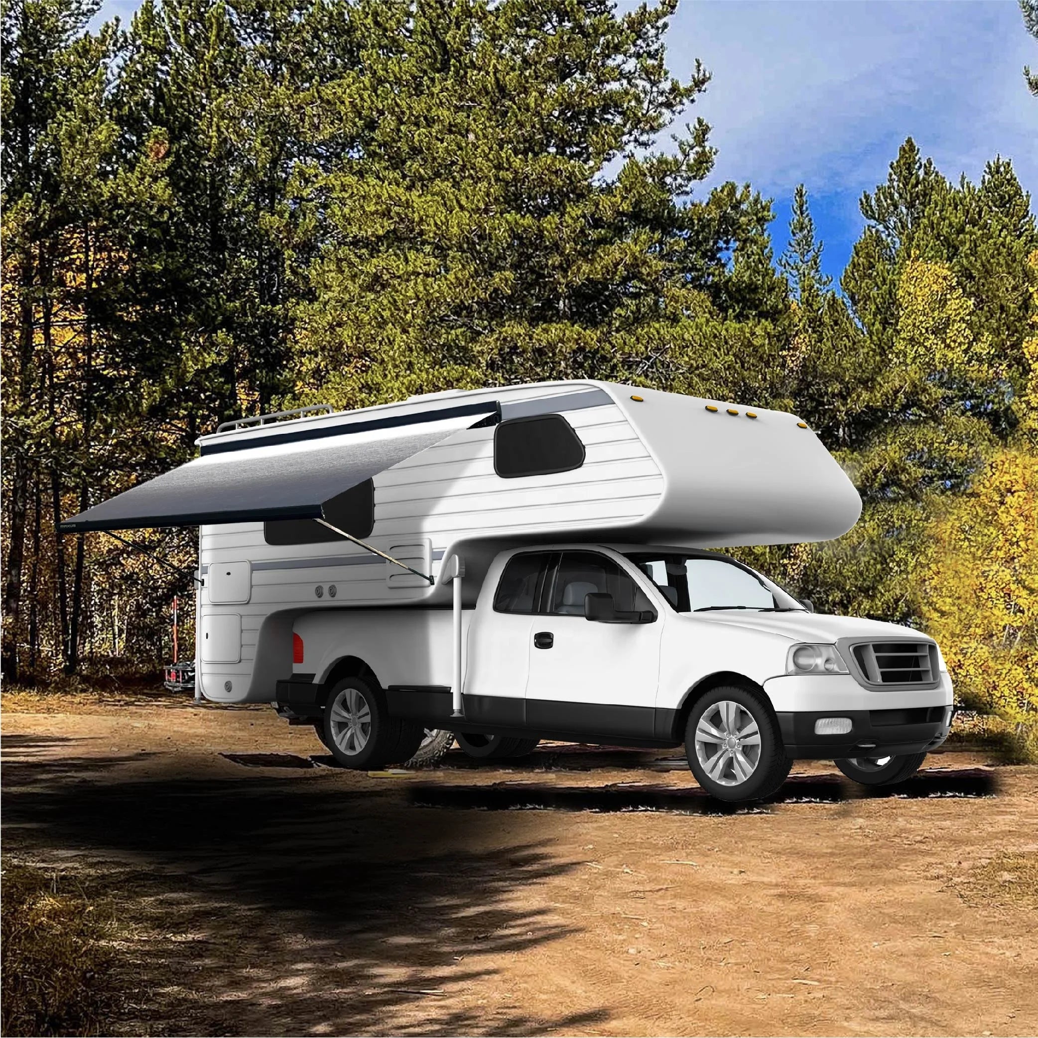 Caravan Accessories Full Cassette Side Awning for Motorhome Van Awning RV Accessories