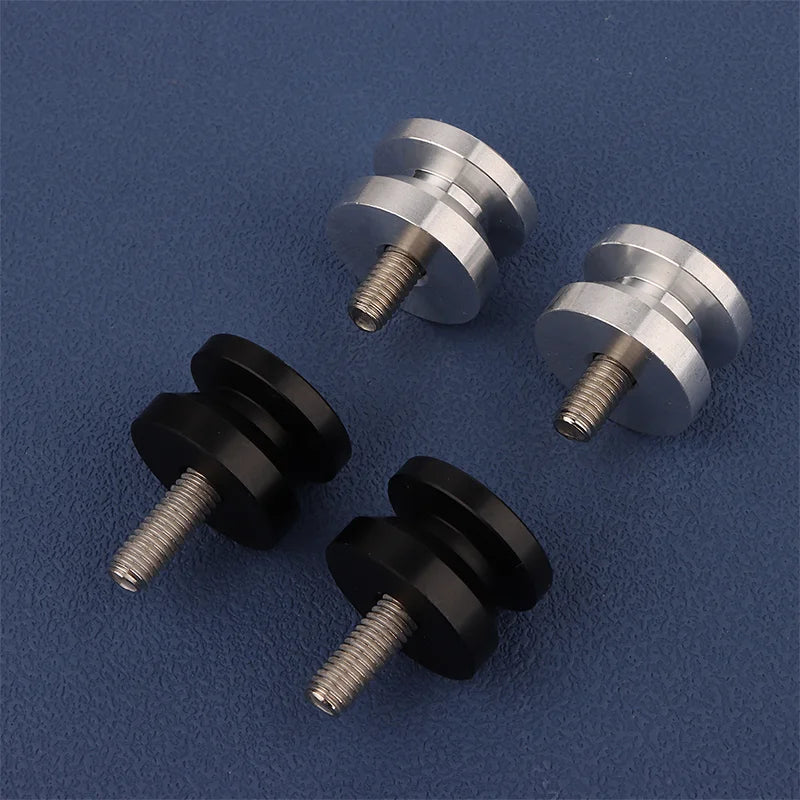 Motorcycle Luggage Accessories Set, 4Pcs: Rear Trunk Top Case, Tail Box & Side Box Brackets, Base Plate Buckle