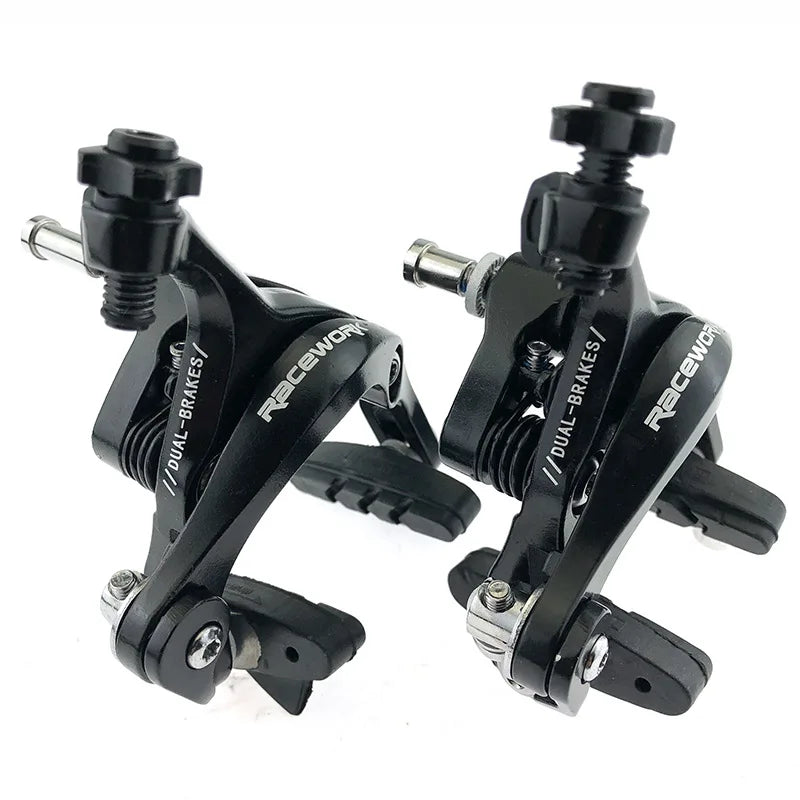 RACEWORK Road Bike C Brake Dual Pivot Brake Aluminum Side Pull Rim Caliper With Brake Pads For Road Folding Bicycle Caliper