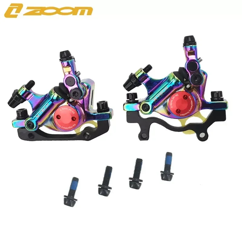 ZOOM XTECH HB100 MTB Frenos de disco hidráulicos de tracción de línea coloridos para bicicleta de montaña y carretera plegable eléctrica Freno de aceite de tracción de línea
