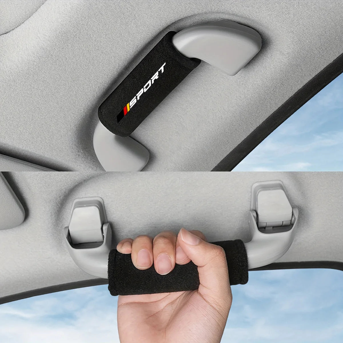 1 pcs Fluff Car Roof Door Handle Protector Car Armrest Cover, Fit for Vehicle Use, Can Be Freely Matched To Decorate Your Car