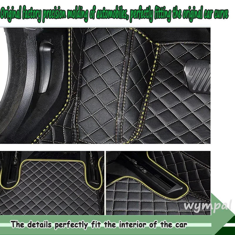 Car Floor Mats For Audi A4 Avant B5 B6 B7 8D 8E 8H 1995~2008 Luxury Leather Rug Anti Dirt Pad Auto Mat Full Set Car Accessories