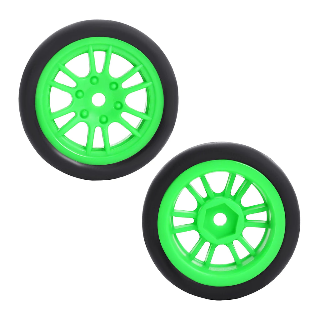 For 1/24 LOSI Micro-B On-Road Drift Racing Wheel Rims Hub with Tires Pre-mounted Pin For 1/28 Losi Micro-T WLtoys 244016