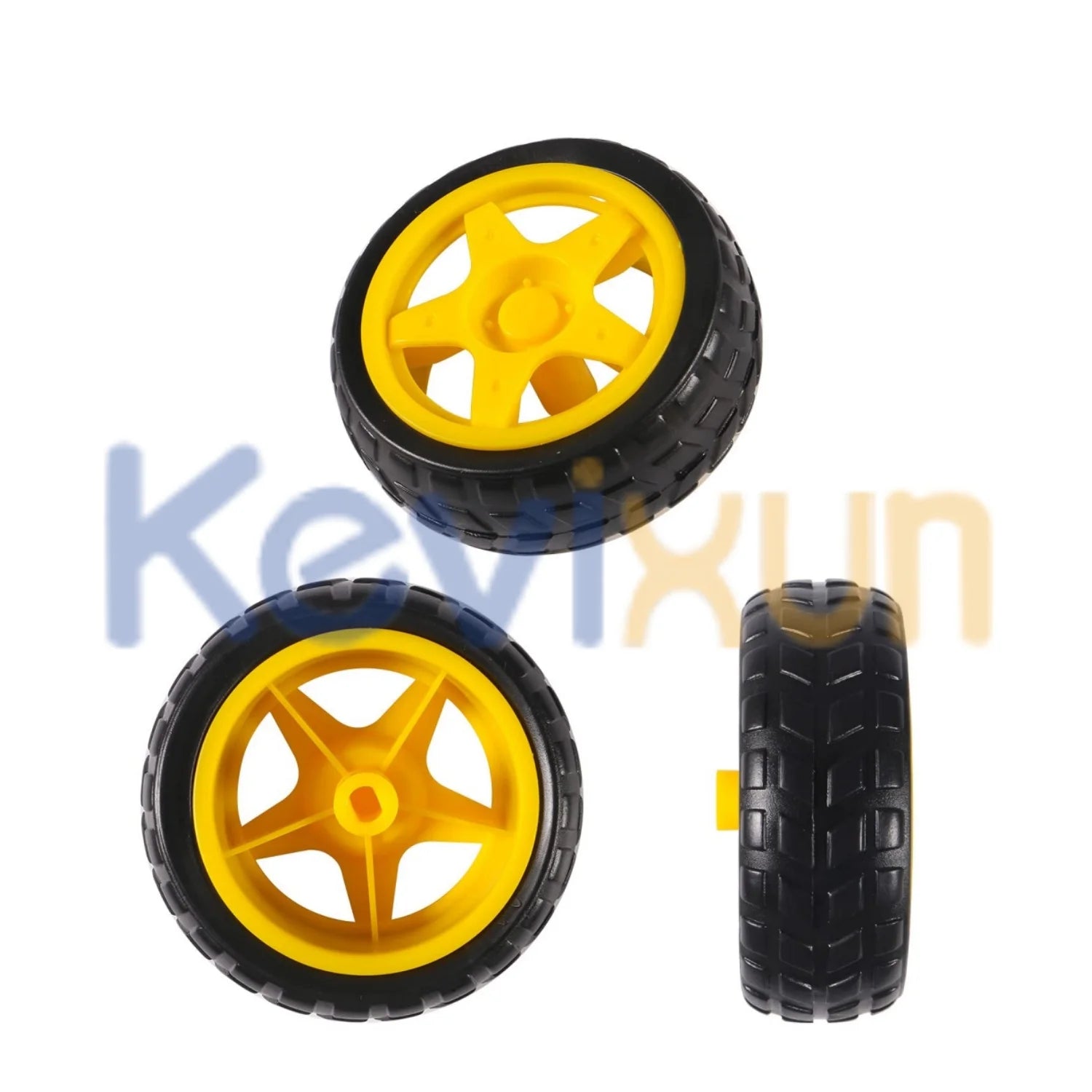 4PCS DC Electric Motor + Plastic TT Motor Tire Wheel 3-6V Dual Shaft Gear Motor TT Magnetic Gearbox Engine For Arduino Smart Car