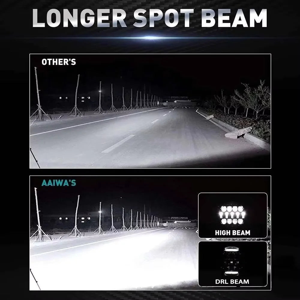 7 Inch Car LED Work Light Bar Driving Lamp For Jeep Offroad Boat Tractor Truck 4X4 SUV UTV ATV Spotlight Led Fog Light Headlight