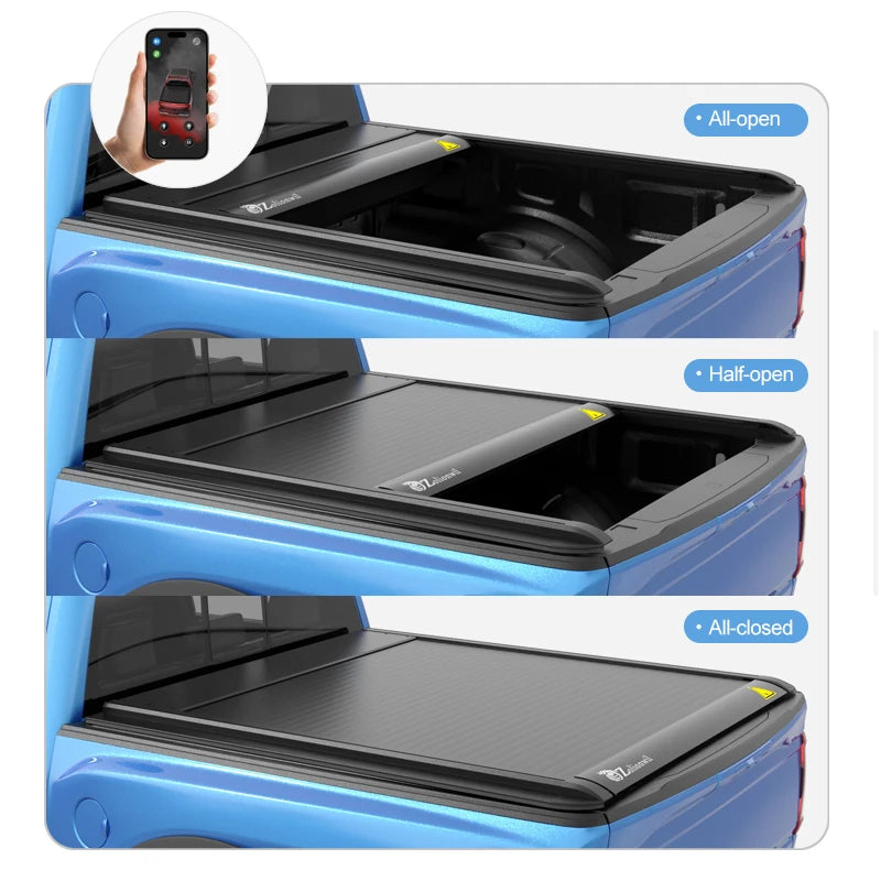 Electric Roller Tonneau Cover for Foton Tunland/G7/G9/YUTU E3/E5/E7 - Retractable Truck Bed Lid | Pickup Accessories