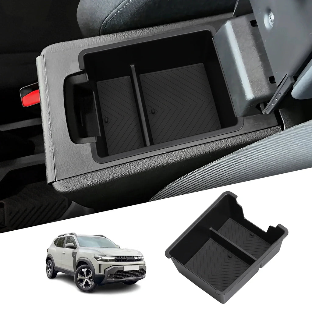 for Dacia Duster/for Renault Duster (2025-2026) Car Armrest Storage Box Interior Accessories Center Console Tray Tidying ABS