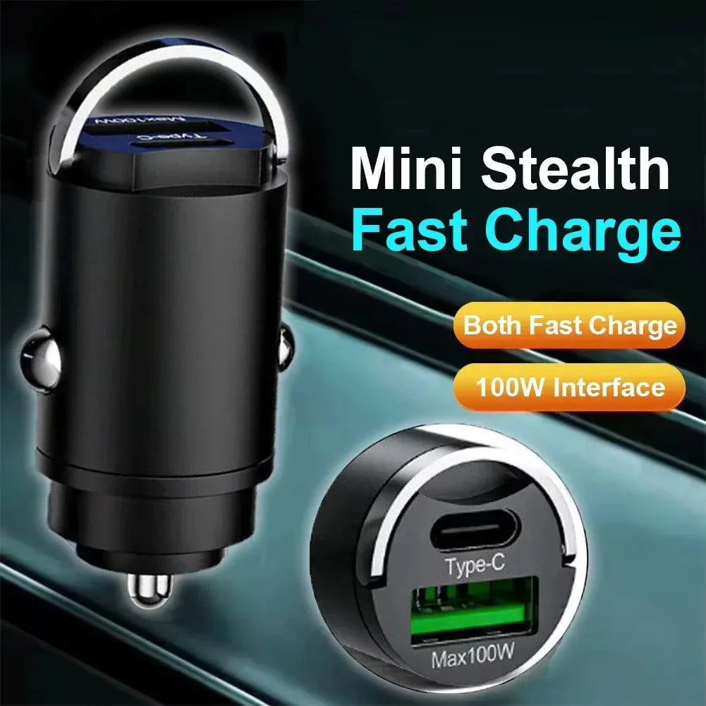 USB Car Charger Quick Charge 4.0 QC4.0 QC3.0 PPS SCP 5A PD Type C 200W Fast Car USB Charger For iPhone Xiaomi Mobile Phone