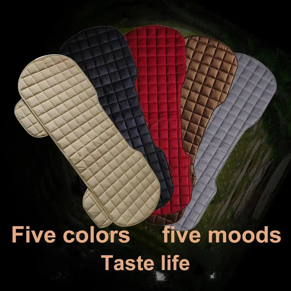 Car Rear Seat Cover Universal Auto Flocking Cloth Seat Four Auto Accessories Interior Non-slip Seasons Cushions Seat Protective