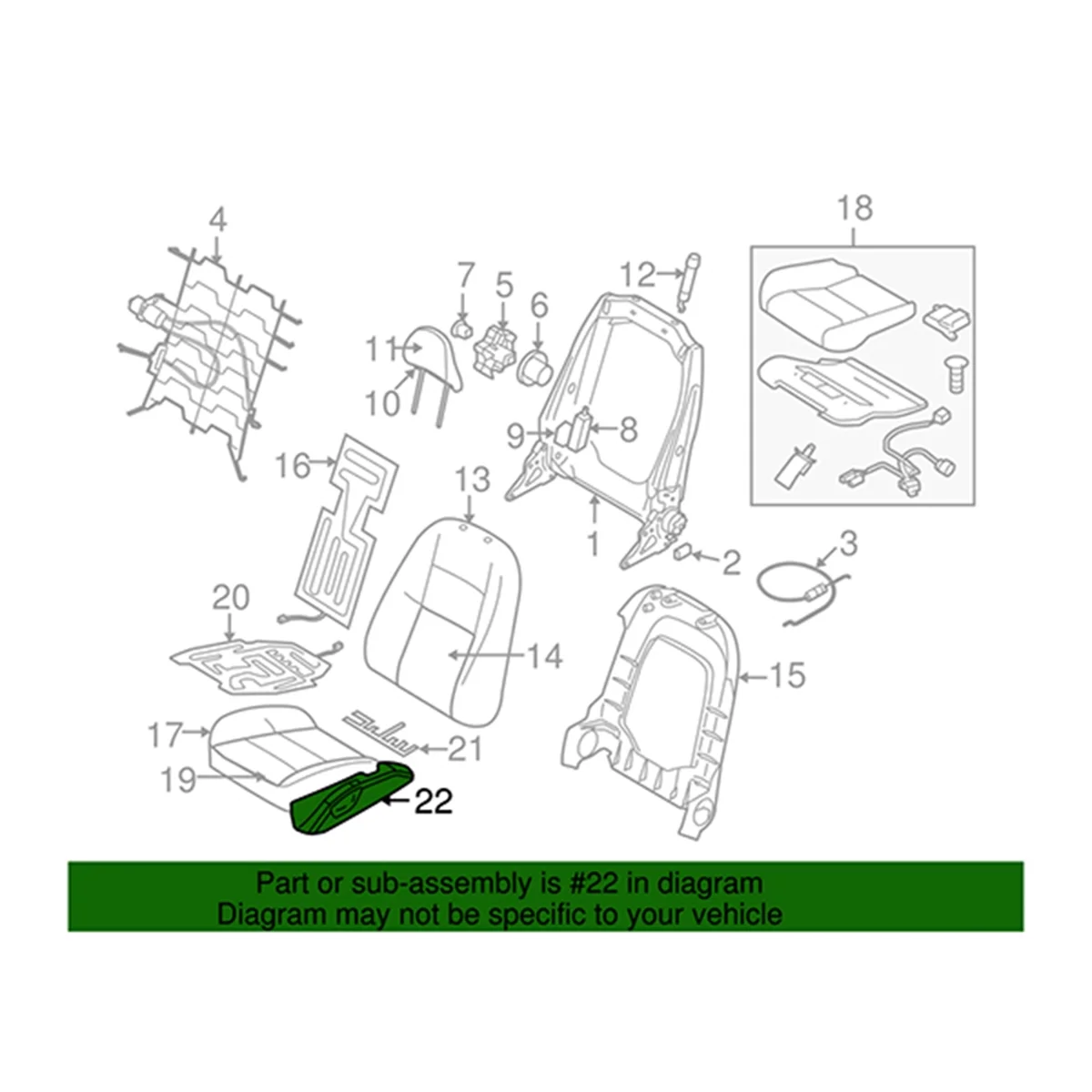 Left Drivers Side Seat Guard Trim Cover 39984346 for Volvo S40 MK2 V50 2004-2012 Car Seat Adjust Panel Outer Cover