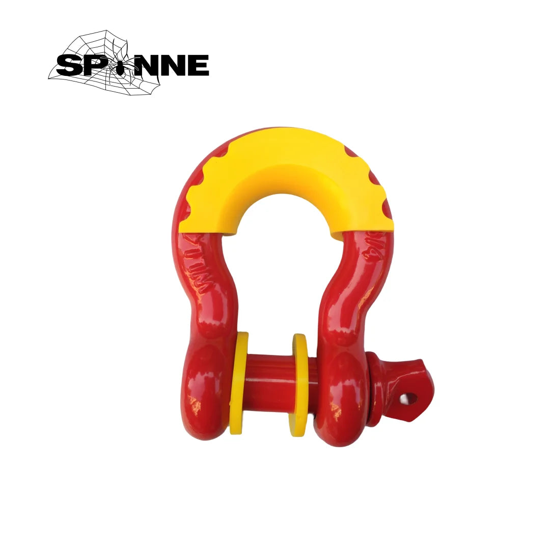 Grillete de anillo en D de 3/4" para grúa de 4,75 toneladas con cubierta protectora, apto universalmente para camiones todoterreno, accesorios de remolque todoterreno.