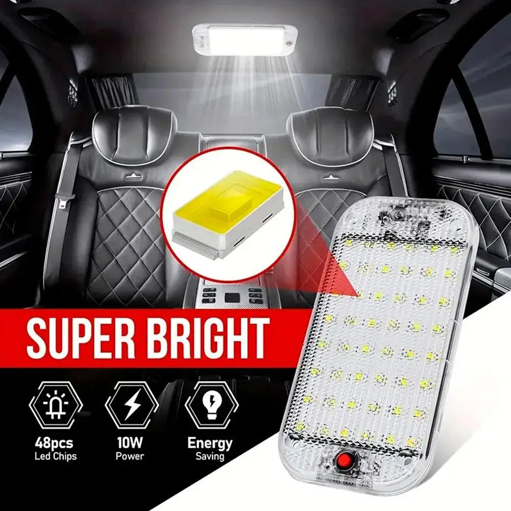 LED Car Compartment Lights Car Truck Reading Lights Driver's Cab Interior Lighting Indoor Ultra Bright Universal Modification