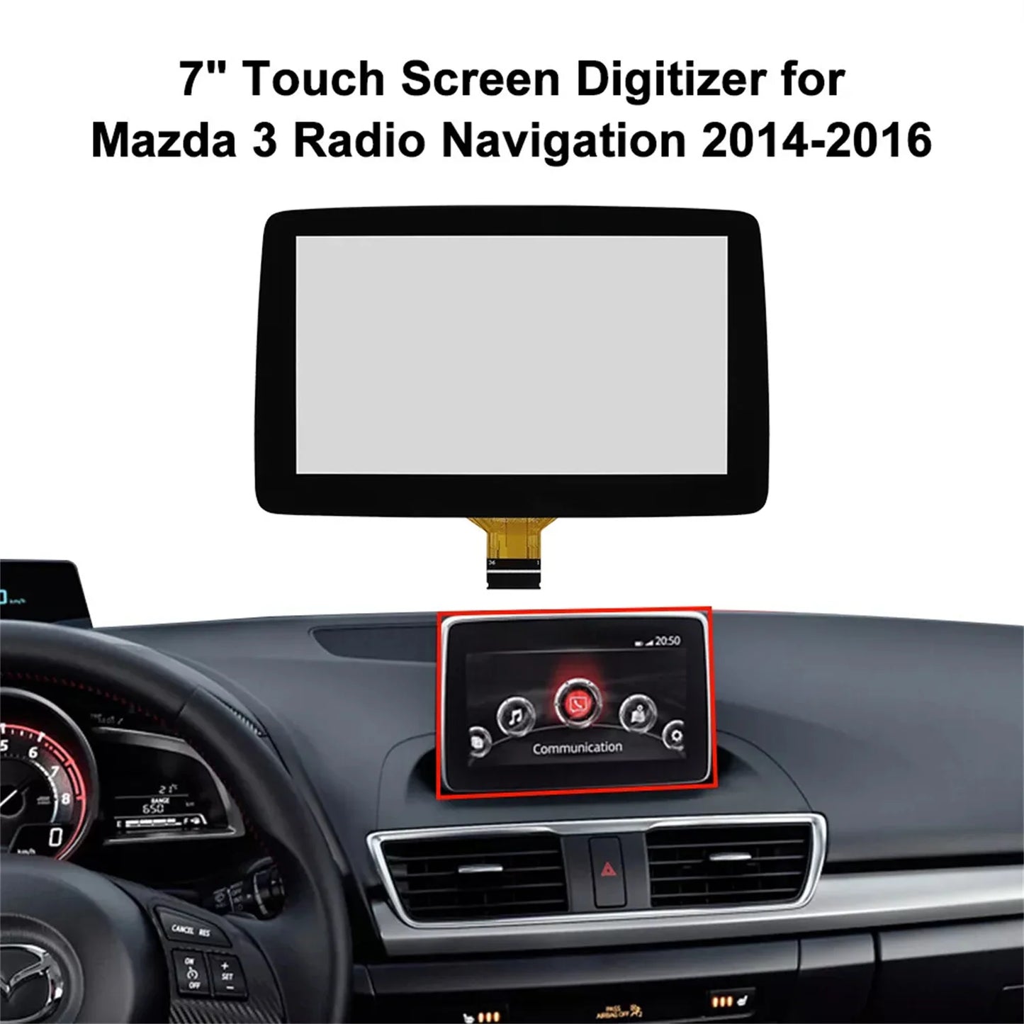 7" Touch Screen Digitizer TM070RDZ38 for Mazda 3 CX-3 MX-5 Radio Navigation Car Electronics Car Video Players Car Monitors