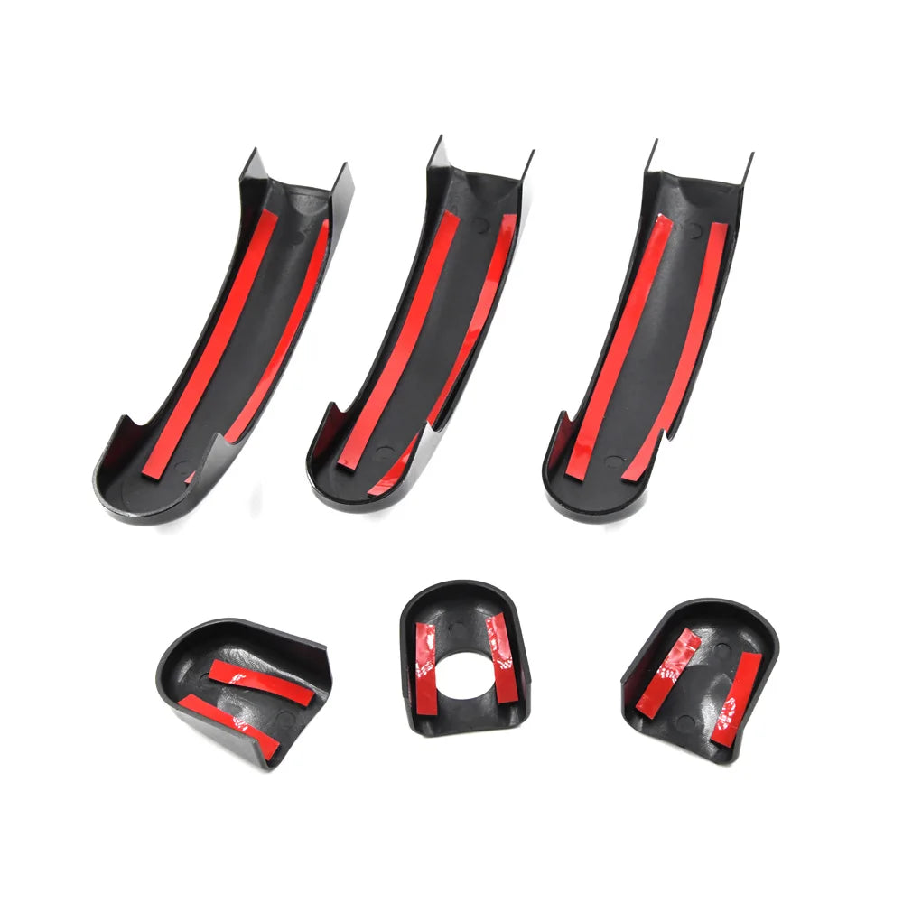 1 set For VW Transporter T5 T6 Caravelle Caddy Van Car Accessories New outside exterior Door Handle Carbon Fiber/Gloss Black
