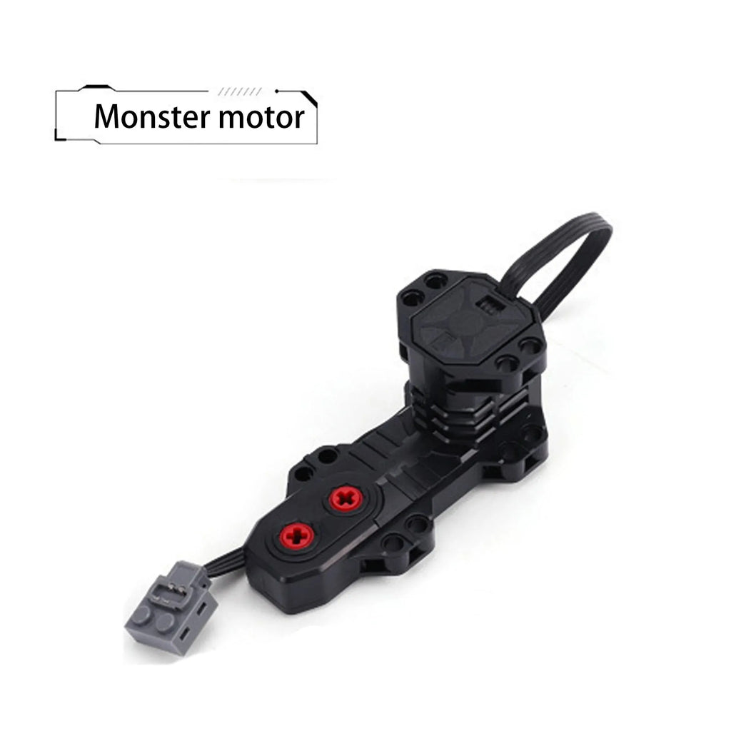 Electric Motor Set the Car Remote Control Battery Box Switch with Led Light Power Function MOC Building Blocks Cars Motor Toys