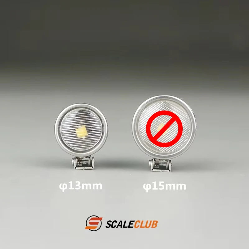 Scaleclub Tamiyatrailer truck dump truck truck  climbing off-road upgrade metal small spotlight metal light cup Accessories