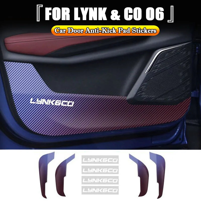 Car Door Anti-Dirty Anti-Collision Pad Protection Stickers Interior Accessories For LYNK & C0 O6 2020 2021 2022 2023 2024