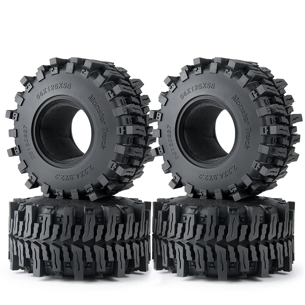 Rubber Tyres Wheel Tires 1.9inch/2.2inch for 1/10 RC Car Axial SCX10 D90 TRX4 SCX10 III Capra Wraith Monster Truck Upgrade Parts