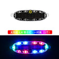 Motorcycle and electric vehicle solar warning flashing lights, anti rear end flash lights, wireless car rear grille lights witho