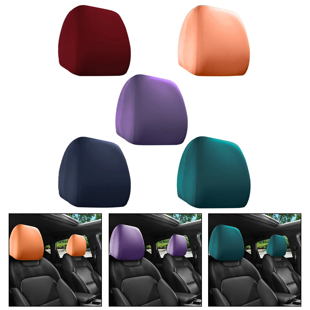 Car Seat Headrest Cover Cloth For Car Truck SUV Anti-Dirty Elastic Protective Cover Auto Universal Car Accessories 26x24cm