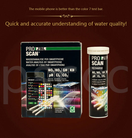 JBL Alat Uji Analisis Air Uji Proscan dengan Evaluasi Melalui Aplikasi Set Uji Air Akuarium Peralatan Uji Tangki Ikan Tanaman Ai