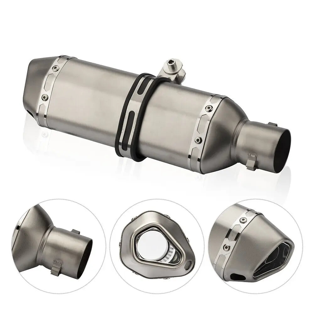 Motorcycle Racing Exhaust Universal 35-51MM Muffler Pipe Moto Escape for ATV Dirt Bike Scooter