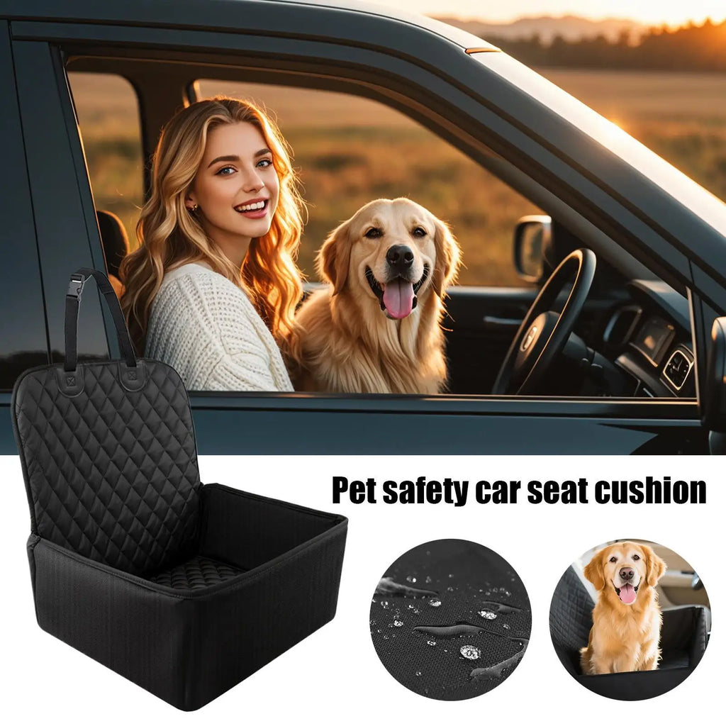 Pet Safety Car Seat Cushion Car Front And Rear Pet Carrier Mat Car Travel Dog Bed for Bed Barrier Backseat Truck