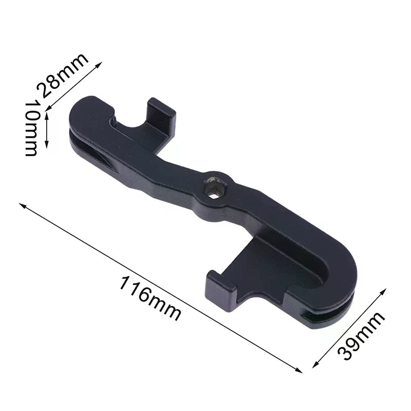 Brake Line Tool Adjustable Bendable Brake Fluid Pipe Adapter Easy Installation Durable Metal Maintenance Tool For Most Vehicles