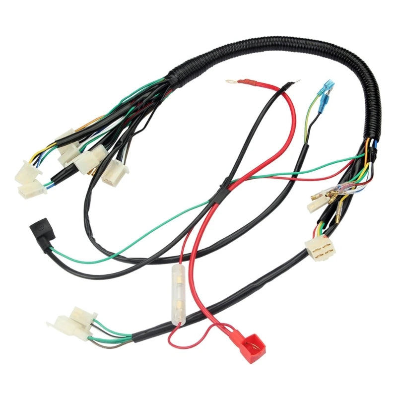 Motorbike Full Electrics Wiring Harness Cdi Stators for 50-125cc ATV Dropship