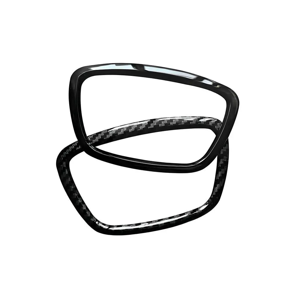 Car Accessories For Audi A3 A4L A7 A6L A8 Q3 Q5 Q7 ABS Auto Steering Wheel Center Panel Logo Frame Circle Sticker Cover Trim