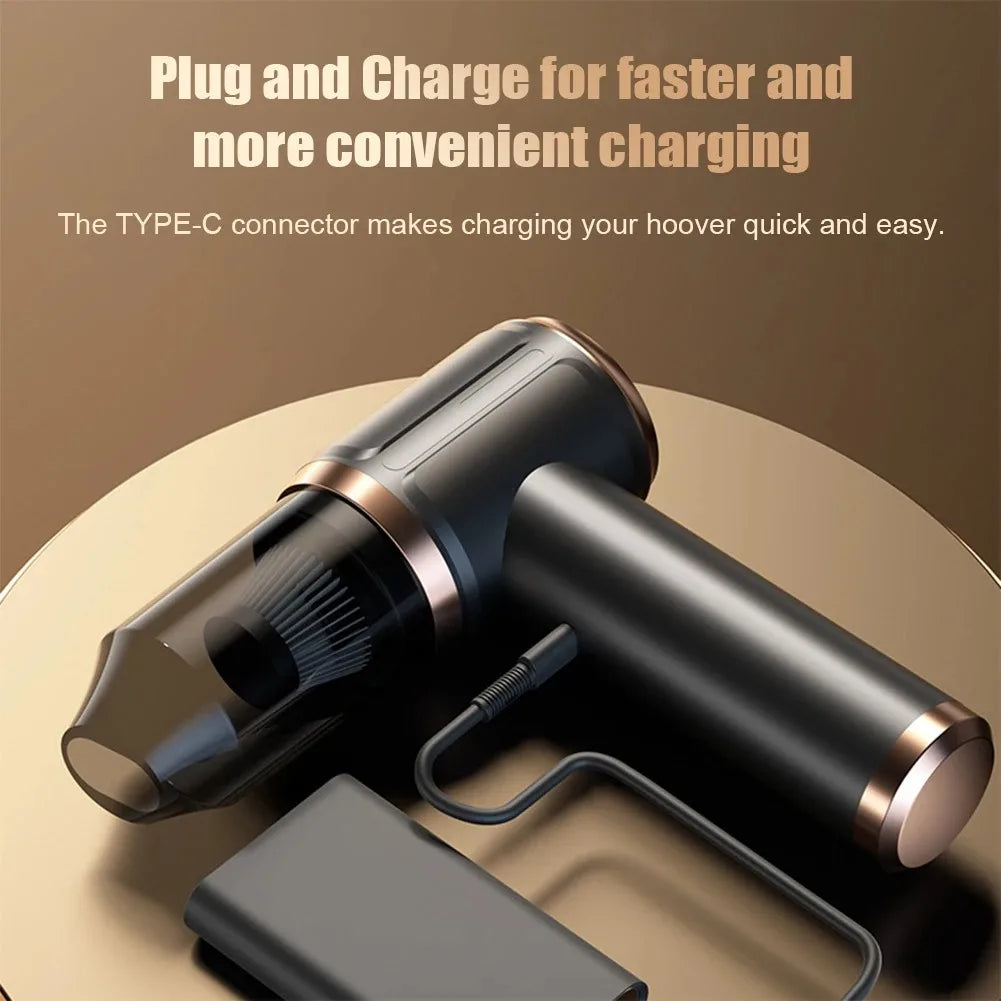 Handheld Vacuum Cleaner Mini Dust Remover Car Vacuum Cleaner Rechargeable Multifunctional Wireless Dust Catcher For Car Low Nois