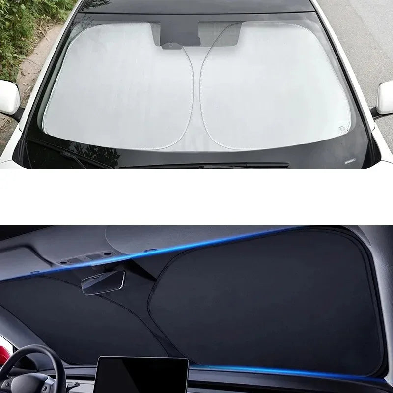 Folding Car Window Sunshade Cover Sun Shade Windshield Visor Protector Windscreen For Volkswagen Golf 7 MK7 VII GTI 2013-2018