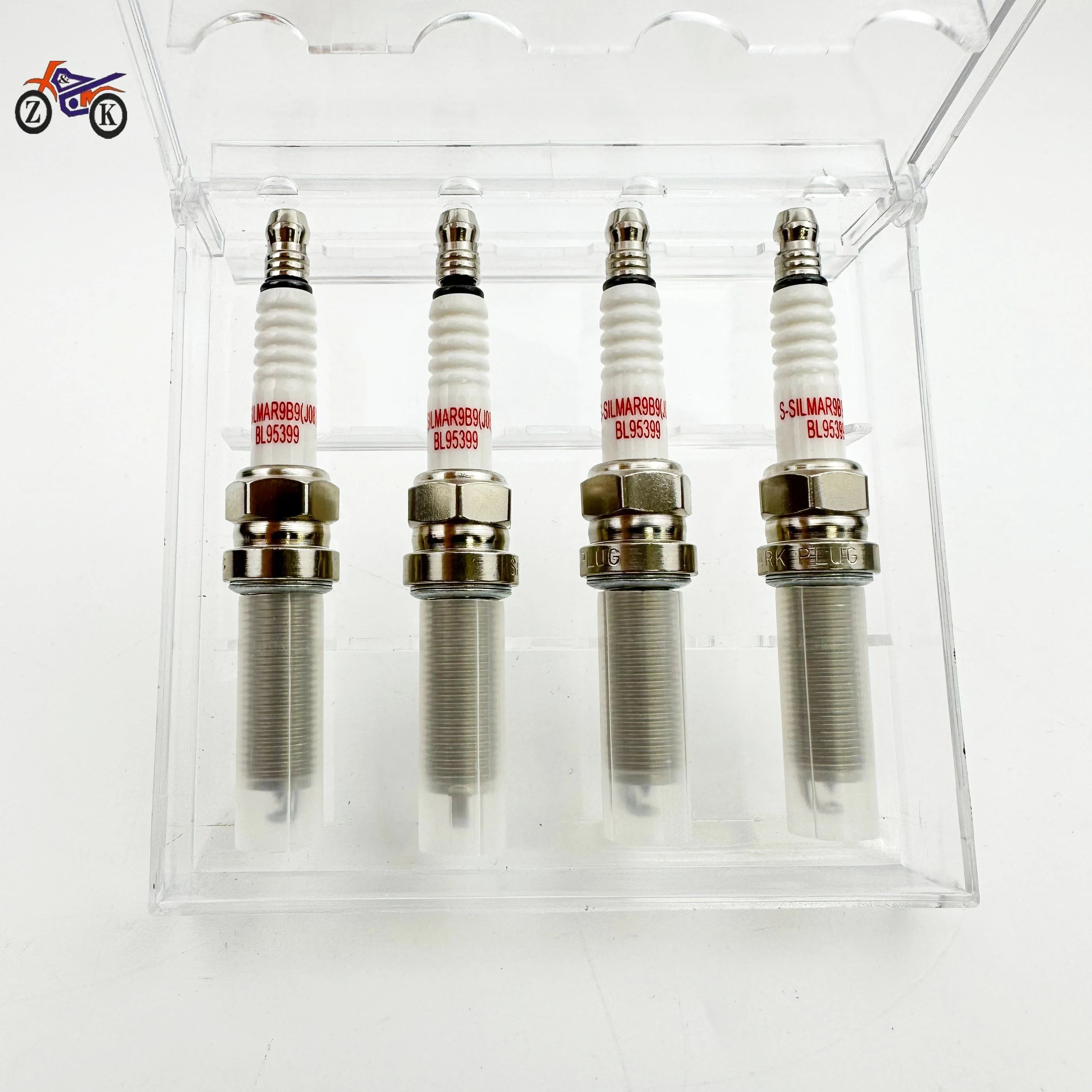 4 PCS Dual Iridium with Resistor 95399 Spark Plug SILMAR9B9 for Springbok 650 400 SR450 CF450SR DY150 250 350 CB1100 DL1000