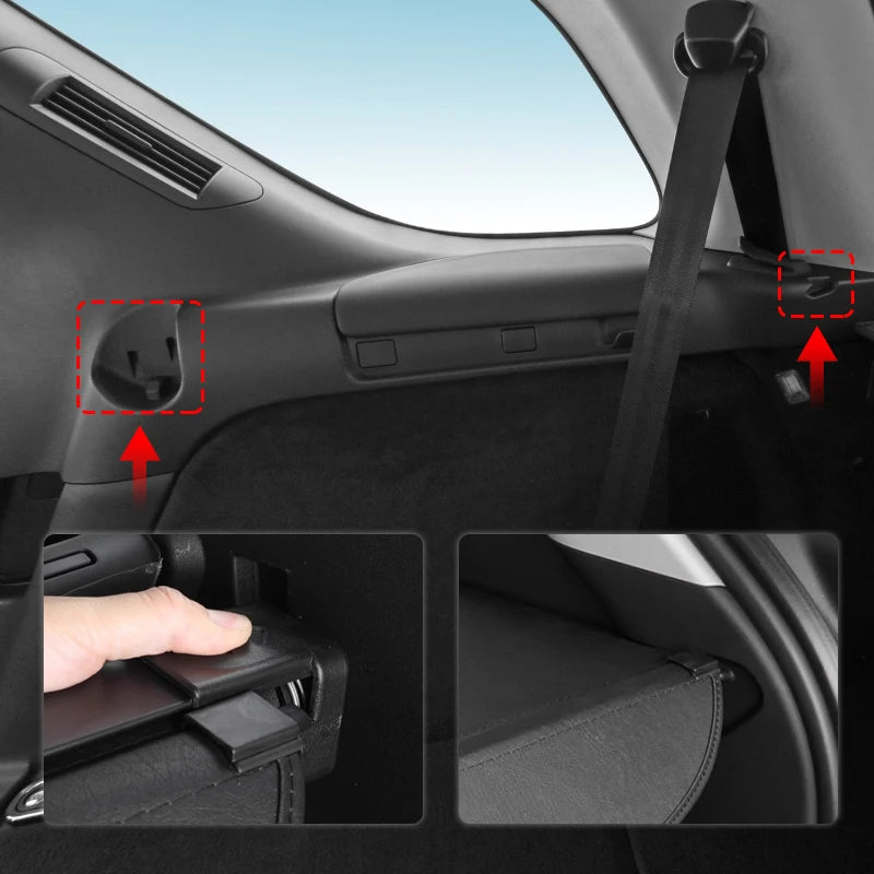 For Land Rover Discovery Sport 2015-2019 Retractable Trunk Cargo Cover Parcel Rack Anti-Peeping Shield Privacy Auto Accessories