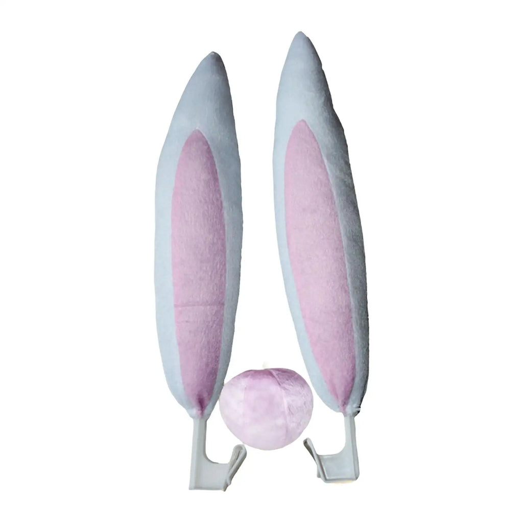 Car Decoration Accessory Rabbit Ears Truck Accessory Animal Style Gifts Nose Easter Decoration Portable Car Decoration