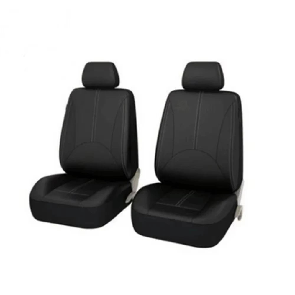 9pcs/4pcs Set Car Seat Cover Universal Leather Black Seat Protector Cover Complete Set of All Seasons Car Interior Accessories