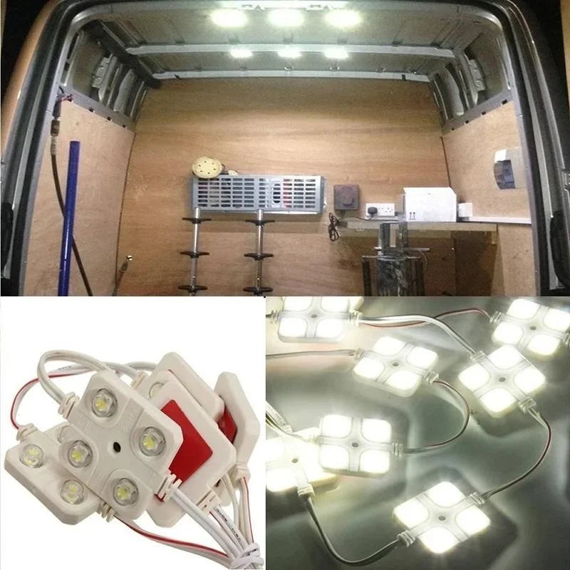 LED Interior Light Kit for Trailer Lorry Van Sprinter Ducato Transit Universal Car Roof Lamp Ceiling Strips Easy Install Bright