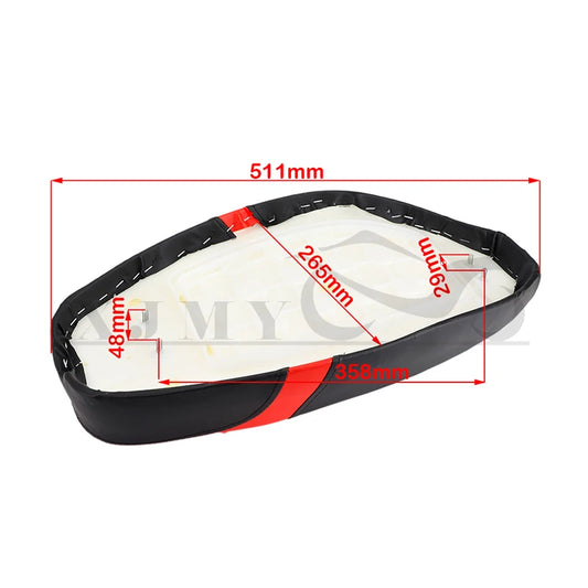 Cushion Front And Rear Seat Backrest Seat Board Seat Bag Is Suitable For Harley Electric Car Double Seat Saddle City Harley Car