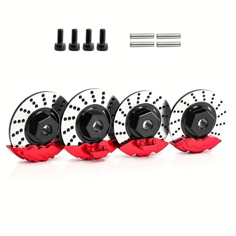 Discos de freno delanteros y traseros para coche de drifting Traxxas 1/10 4-Tec Drift con tracción trasera 8352+8367