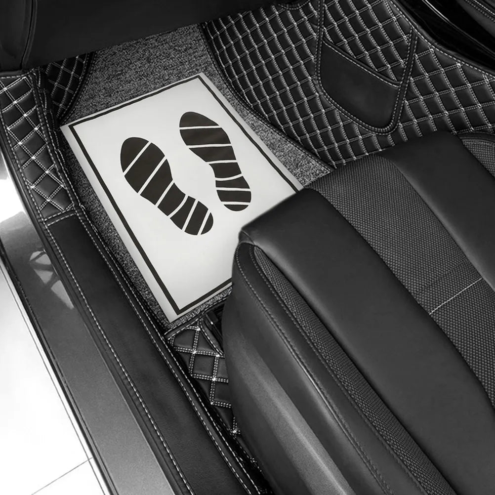 40Pcs Disposable Car Paper Floor Mats Floor Mat Protector Auto Detailing Supplies Vehicle Interior Foot Pad Universal Fit