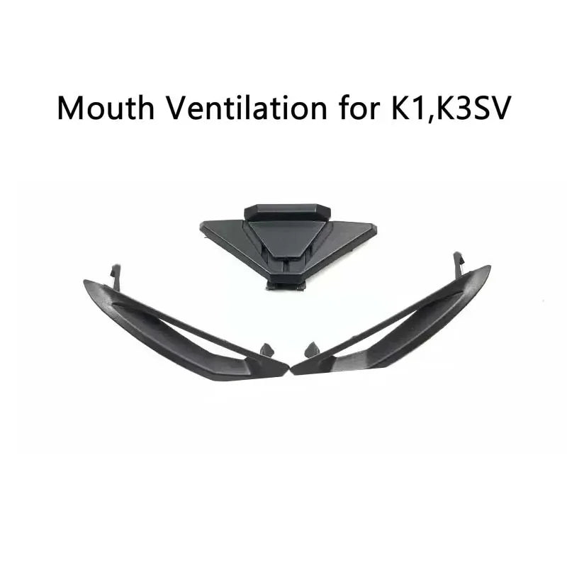 Motorcycle Helmet Accessories for AGV K1 K3SV K5 K3 K4 base Nose peak K1 Mouth Ventilation Top Ventilation Back Bottom accessory