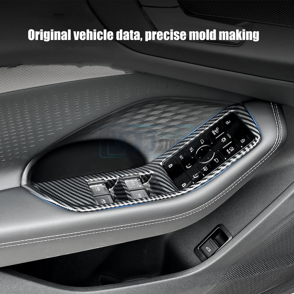 Fit for Audi A5 2026 Accessories Carbon Fiber ABS Interior Overlay Covers Upgrade Inner Decoration Parts Protector