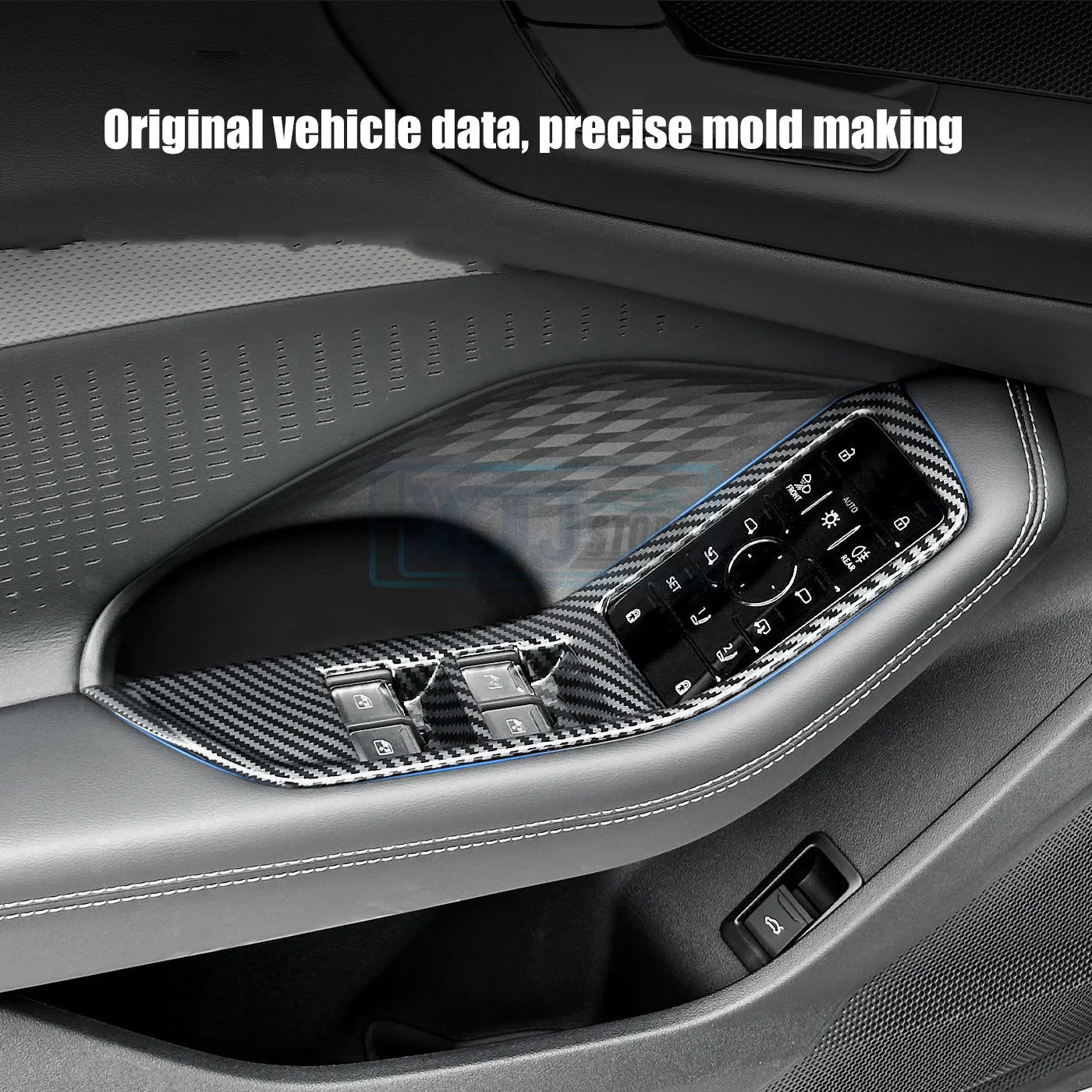 Fit for Audi A5 2026 Accessories Carbon Fiber ABS Interior Overlay Covers Upgrade Inner Decoration Parts Protector