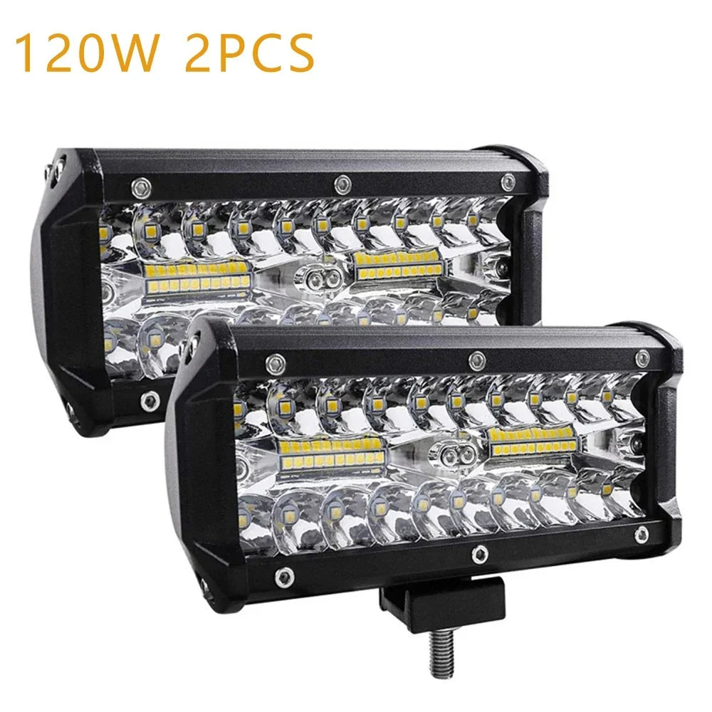 LED Light Bar Car Offroad 4X4 Led Headlights 12-24V Spotlights Ledbar Pods Driving Fog Light for Truck ATV SUV Auto Accessories