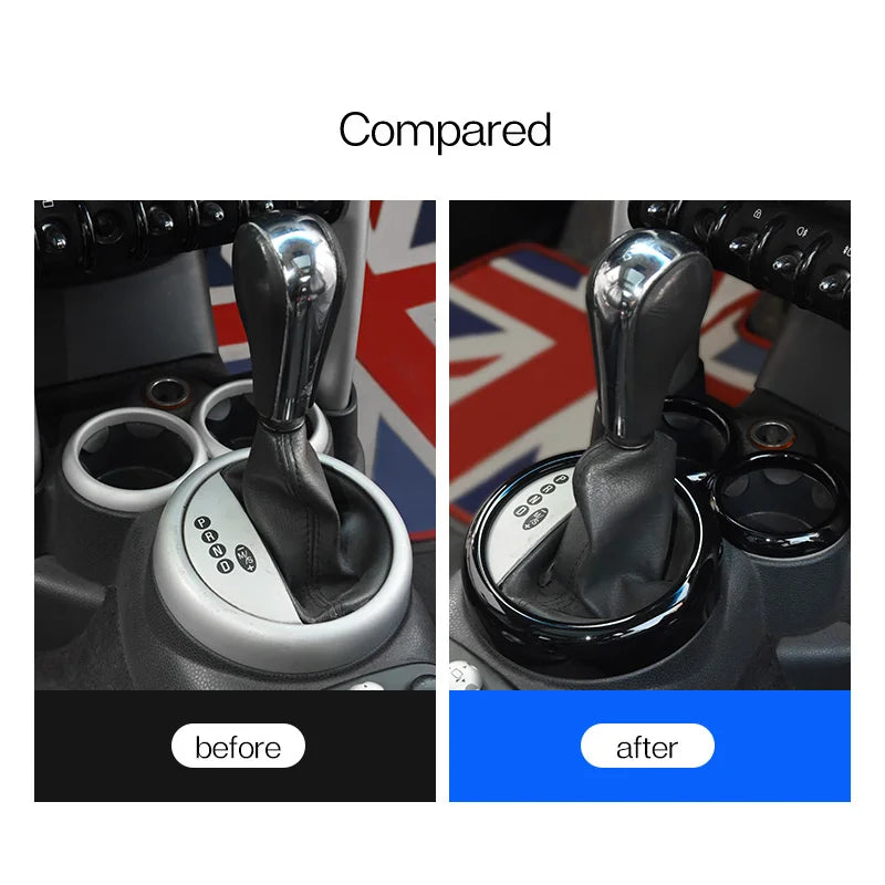 Car Cup Holder Ring Trim Interior Accessories Decoration For Mini Cooper R50 R52 R53 2001 2002 2003 2004 2005 2006 2007 2008