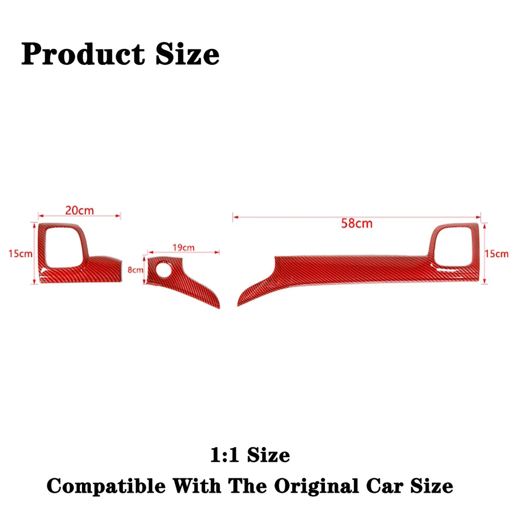 Car Center Console Panel Interior Handle Decoration Cover Trim for Jeep Grand Cherokee 2011-2016 2017 2018 2019 2020 Accessories