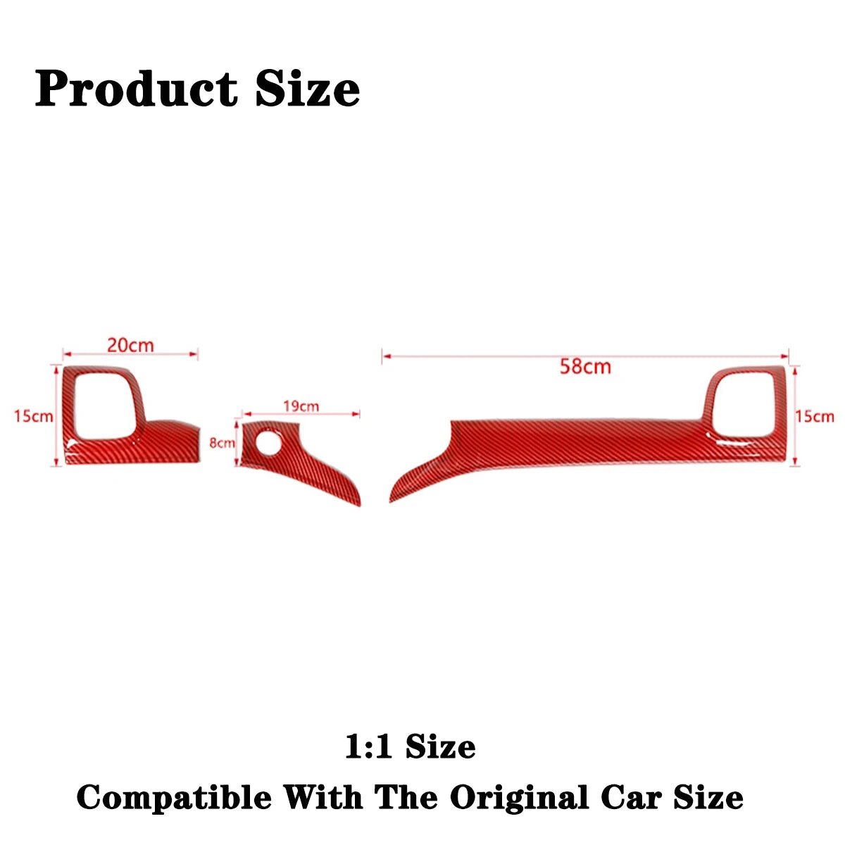 Car Center Console Panel Interior Handle Decoration Cover Trim for Jeep Grand Cherokee 2011-2016 2017 2018 2019 2020 Accessories