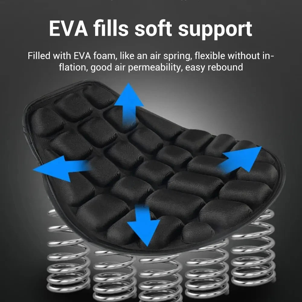 SEAMETAL Motorcycles Seat Cover Cushion Black EVA Foam Soft Comfortable Seat Cushion Universal for Motorbike Electric Bike